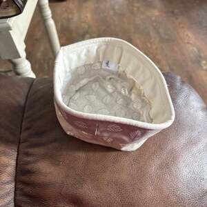 Longaberger Stone Leaf Fabric Over-The-Edge Basket Liner